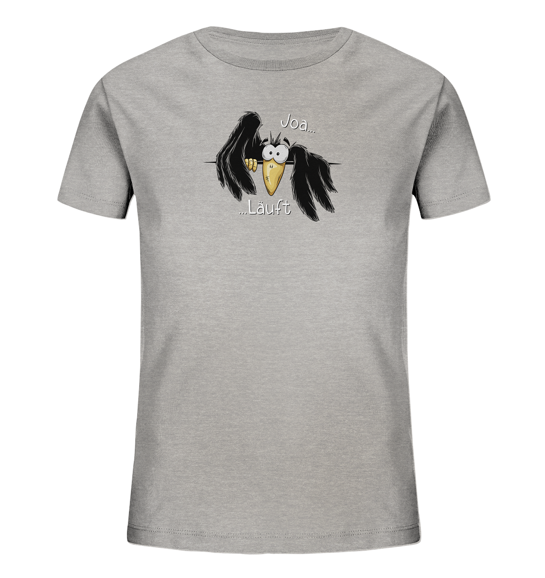 Joa Läuft Krähe gechillter Rabe - Kids Organic Shirt