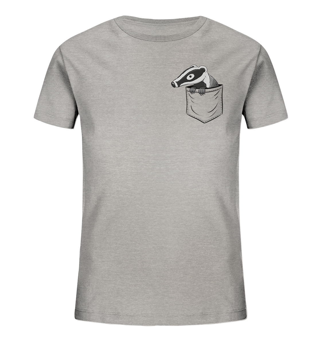 Lustig gemütlicher Dachs In der Tasche - Kids Organic Shirt