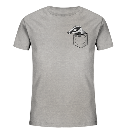 Lustig gemütlicher Dachs In der Tasche - Kids Organic Shirt
