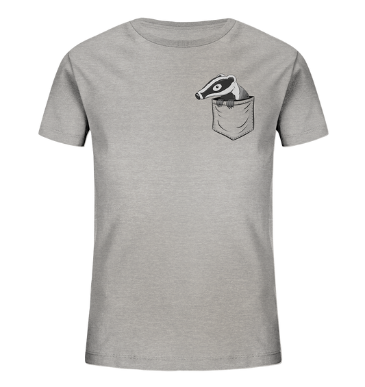 Lustig gemütlicher Dachs In der Tasche - Kids Organic Shirt
