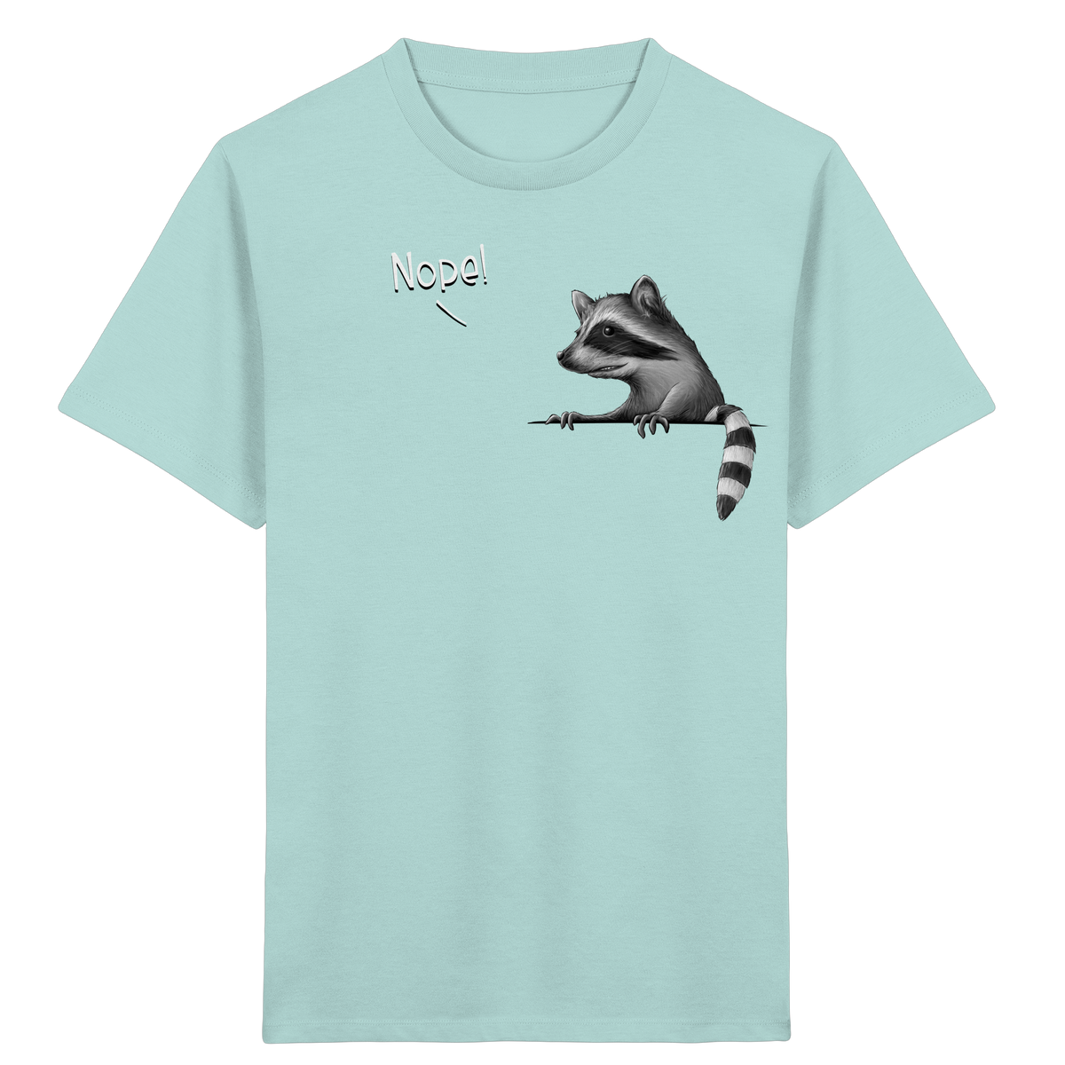 Nope! Frecher verwegener Waschbär - Kids Organic Shirt