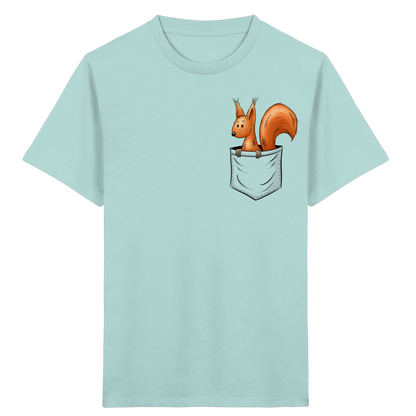 Lässiges Eichhörnchen In Tasche - Kids Organic Shirt