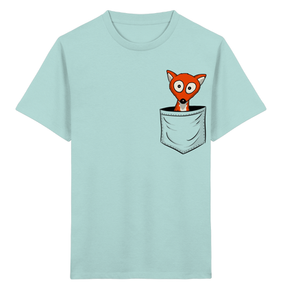 Fuchs in der Brusttasche | Taschen-Fuchs - Kids Organic Shirt