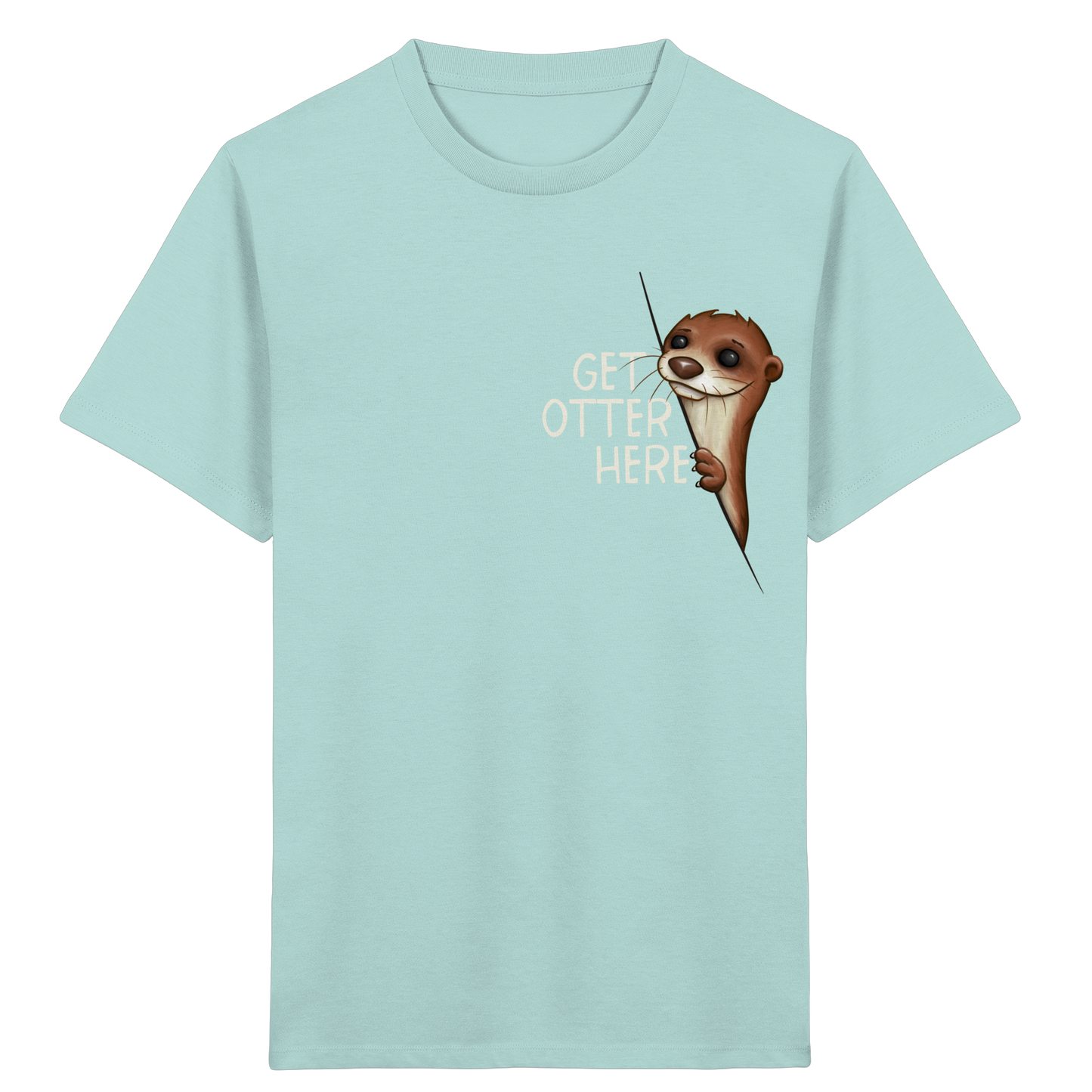 Get Otter Here | Lustiger Otter Kalauer - Kids Organic Shirt