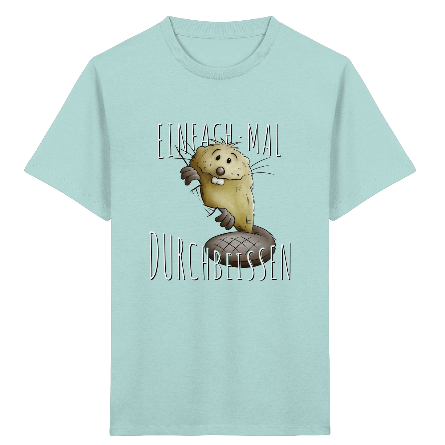 Einfach mal Durchbeissen Biber - Kids Organic Shirt