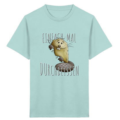 Einfach mal Durchbeissen Biber - Kids Organic Shirt