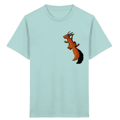 Süßes Eichhörnchen klettert - Kids Organic Shirt