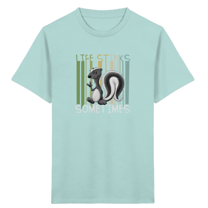 Life Stinks Sometimes Stinktier Weisheit - Kids Organic Shirt
