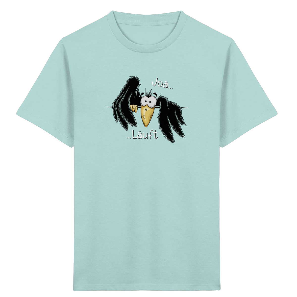 Joa Läuft Krähe gechillter Rabe - Kids Organic Shirt