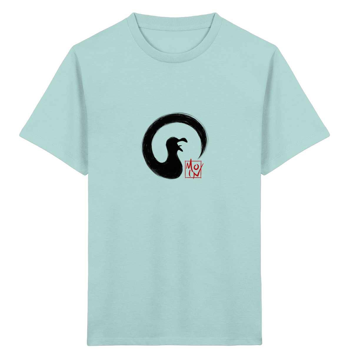 Moin kreischende japanische Enso Möwe - Kids Organic Shirt