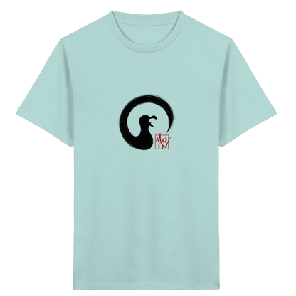 Moin kreischende japanische Enso Möwe - Kids Organic Shirt