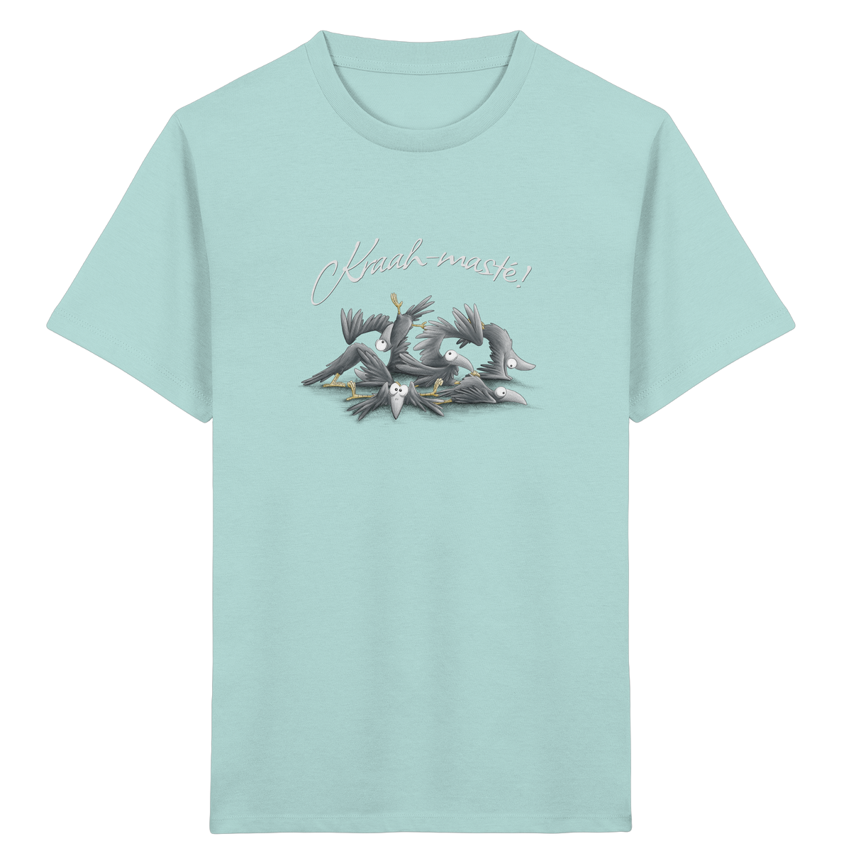 Kraah-masté! Yoga Raben Krähen - Kids Organic Shirt