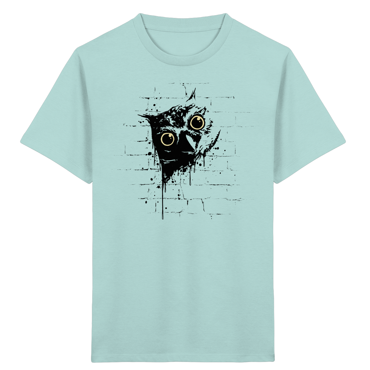 Lässige Street Art Eule - Kids Organic Shirt