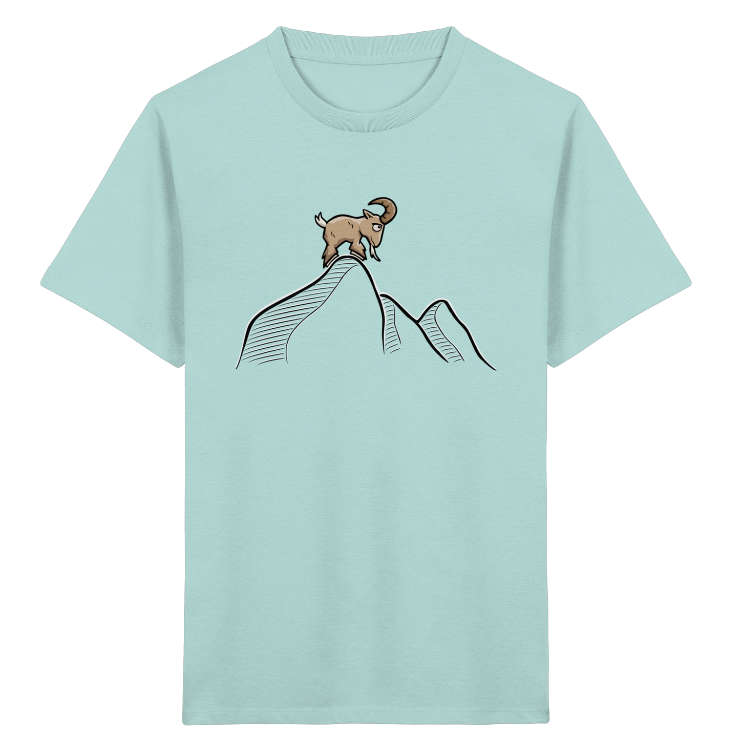 Ziegenbock in den Bergen - Kids Organic Shirt