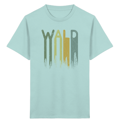 Wald Retro Forst Schriftzug - Kids Organic Shirt