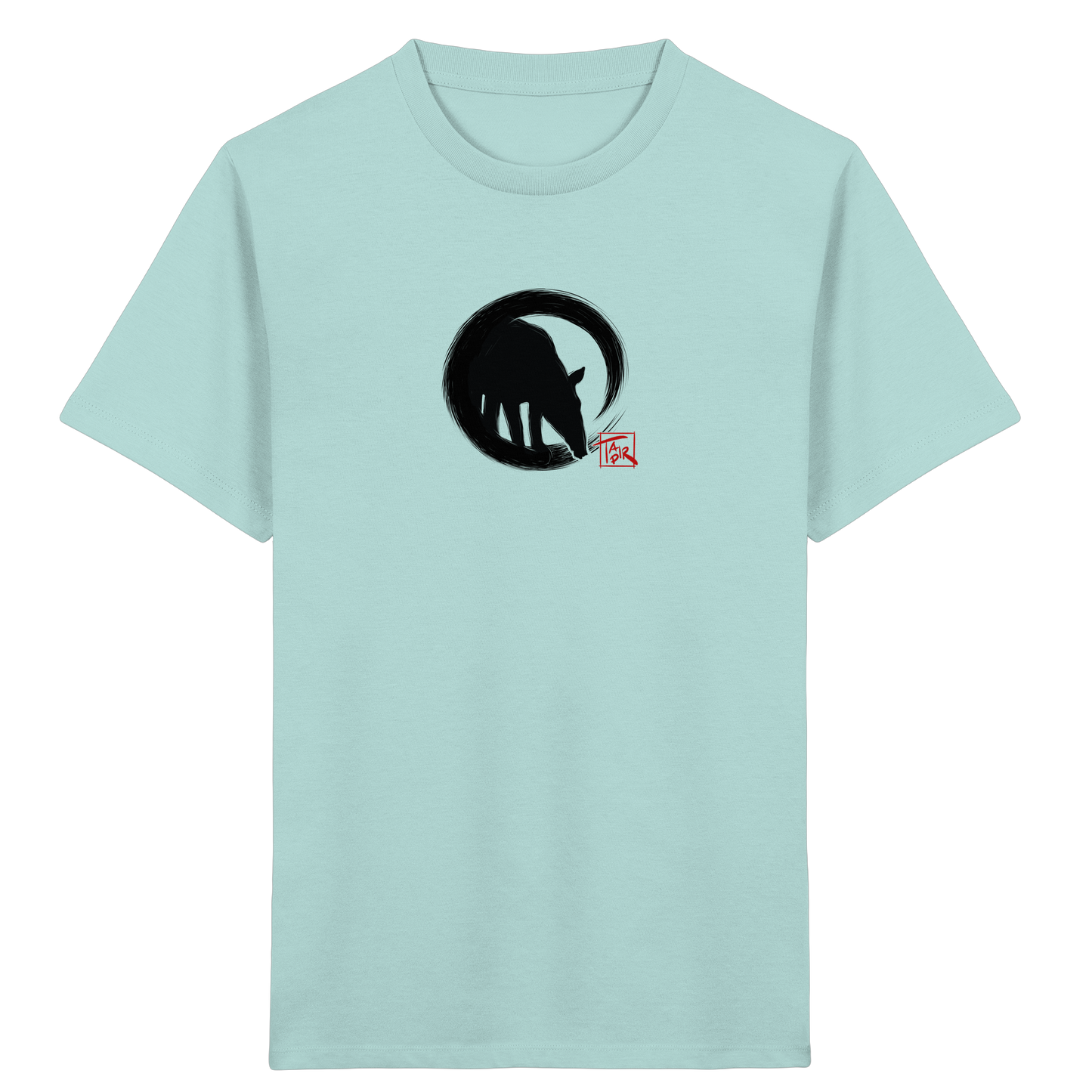 Zen Tapir im japanischen Enso Kreis - Kids Organic Shirt