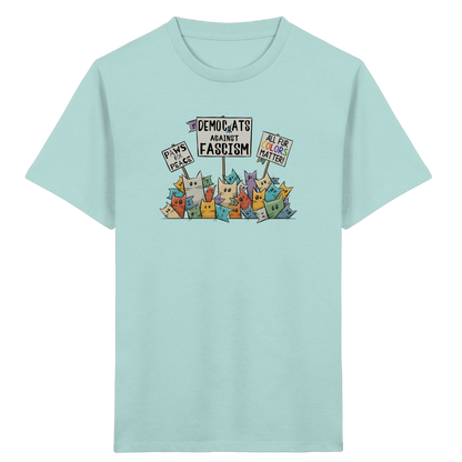 Demo-Katzen gegen Faschismus und für Vielfalt - Kids Organic Shirt