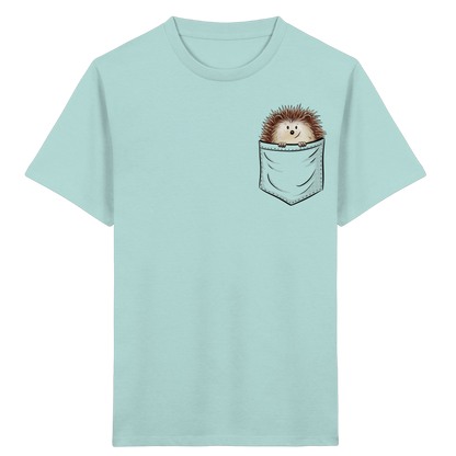 Lustiger Igel in Deiner Brust-Tasche - Kids Organic Shirt