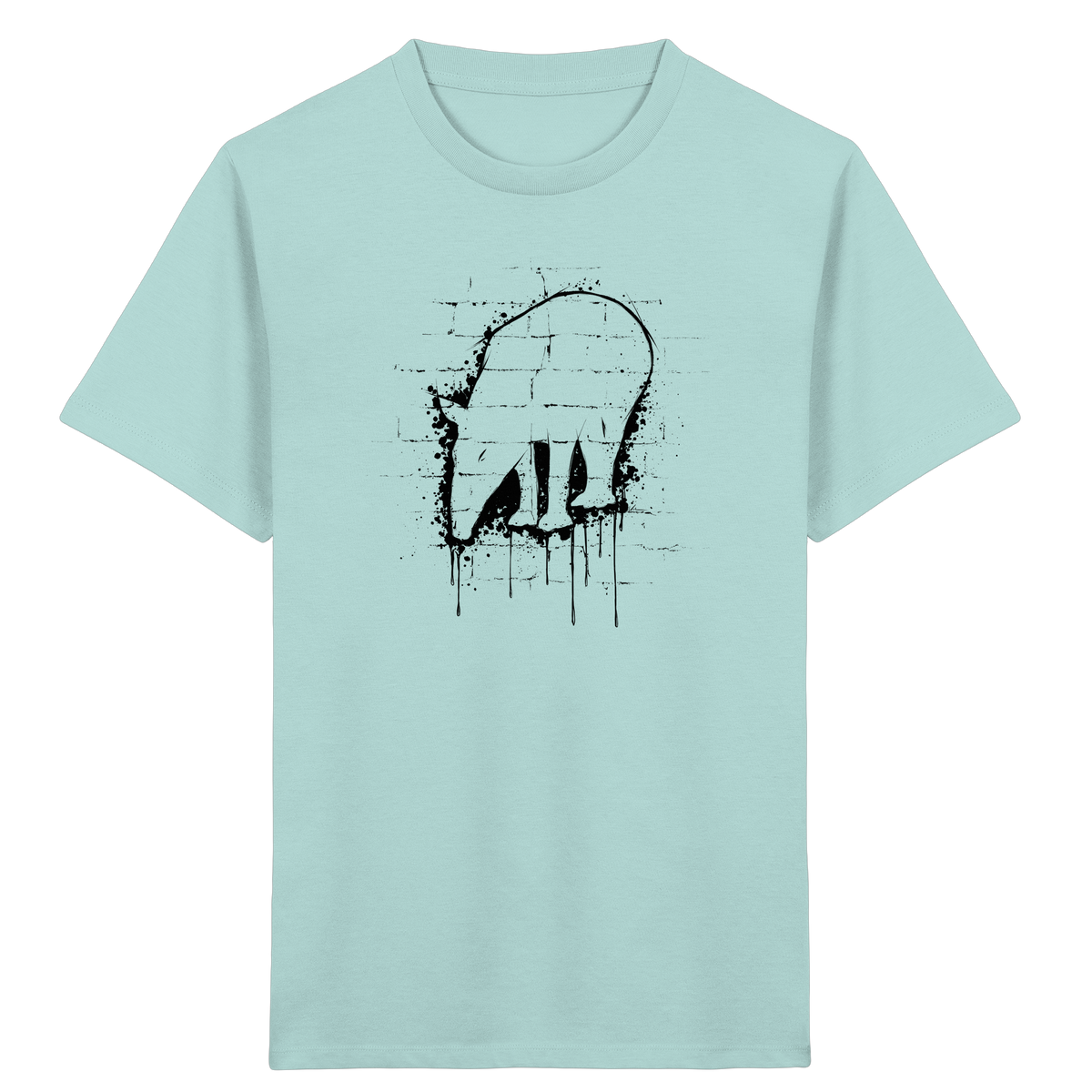 Urban Street Art Tapir Silhouette - Kids Organic Shirt