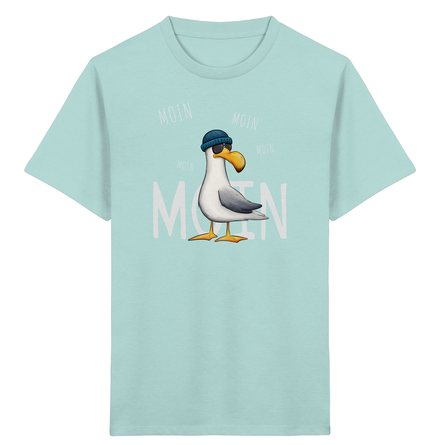 Moin Moin Lässige Hipster Möwe  - Kids Organic Shirt