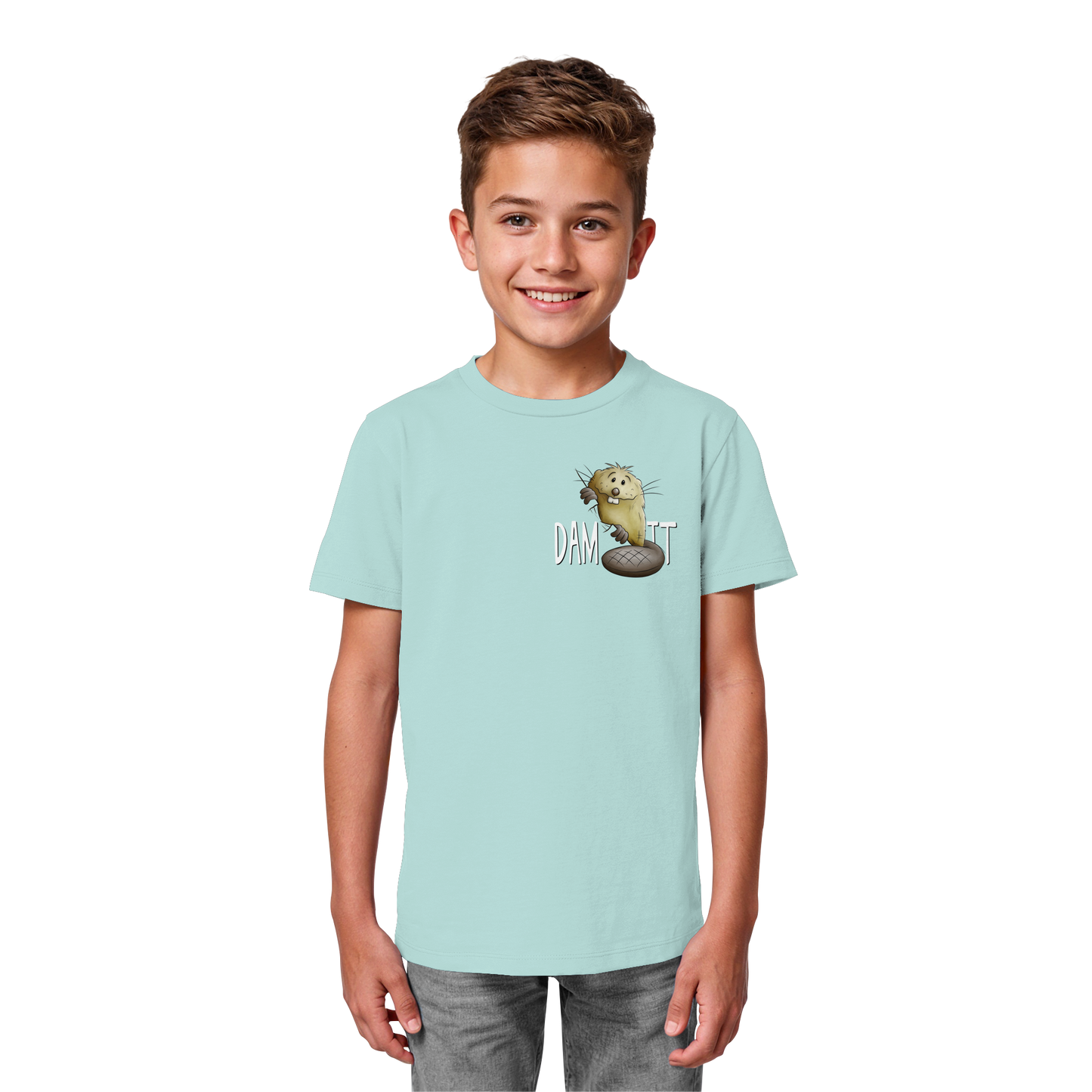 Dam It Verdammt Lustiger Biber - Kids Organic Shirt