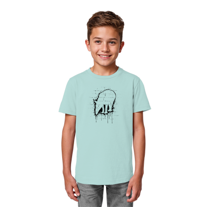 Urban Street Art Tapir Silhouette - Kids Organic Shirt