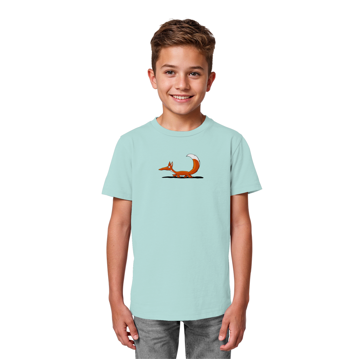 Lässiger cooler Fuchs | Mr. Fox, der Schleicher - Kids Organic Shirt