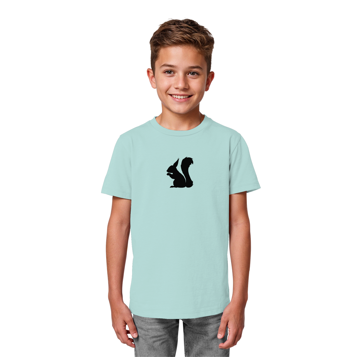 Eichhörnchen Silhouette - Kids Organic Shirt