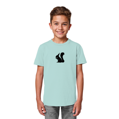 Eichhörnchen Silhouette - Kids Organic Shirt