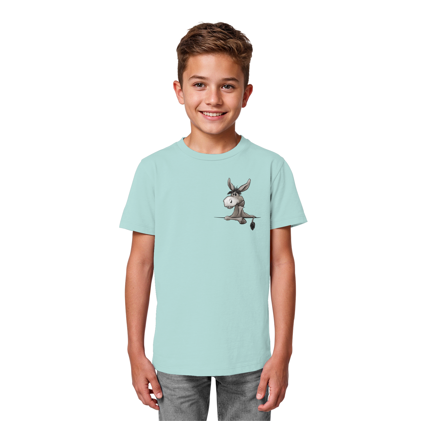 Lustiger lässiger Esel - Kids Organic Shirt