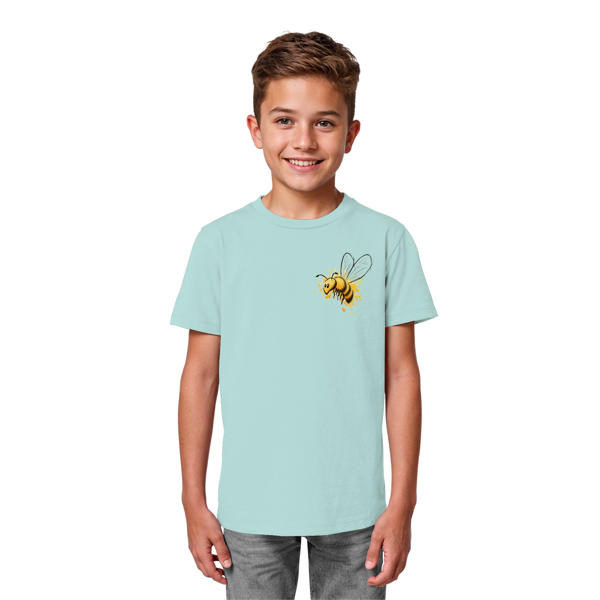 Lässige kleine Honig-Biene - Kids Organic Shirt