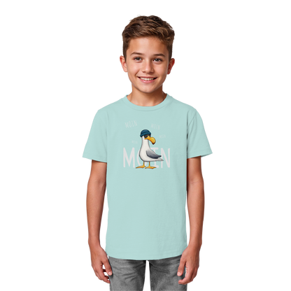 Moin Moin Lässige Hipster Möwe  - Kids Organic Shirt