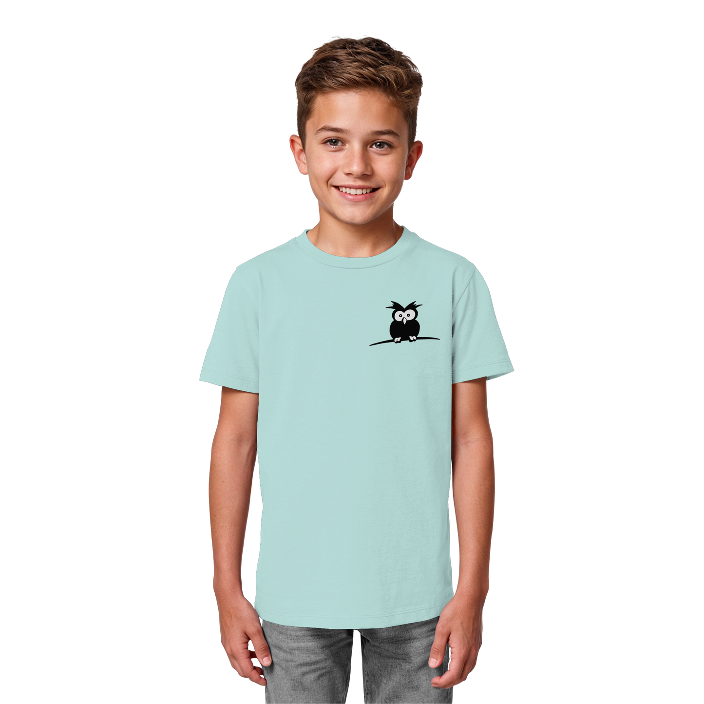 Kleine struppige Eule - Kids Organic Shirt