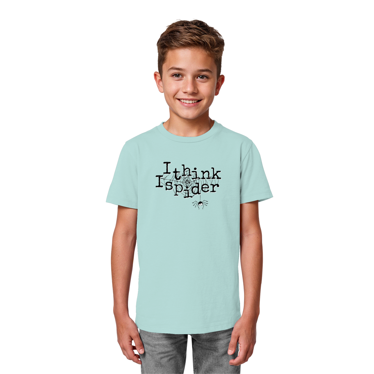 I think I spider - Spinne - Kids Organic Shirt