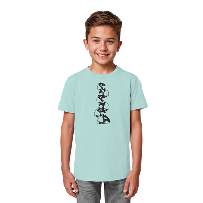 Lustiger Haufen aus Schabracken-Tapiren - Kids Organic Shirt