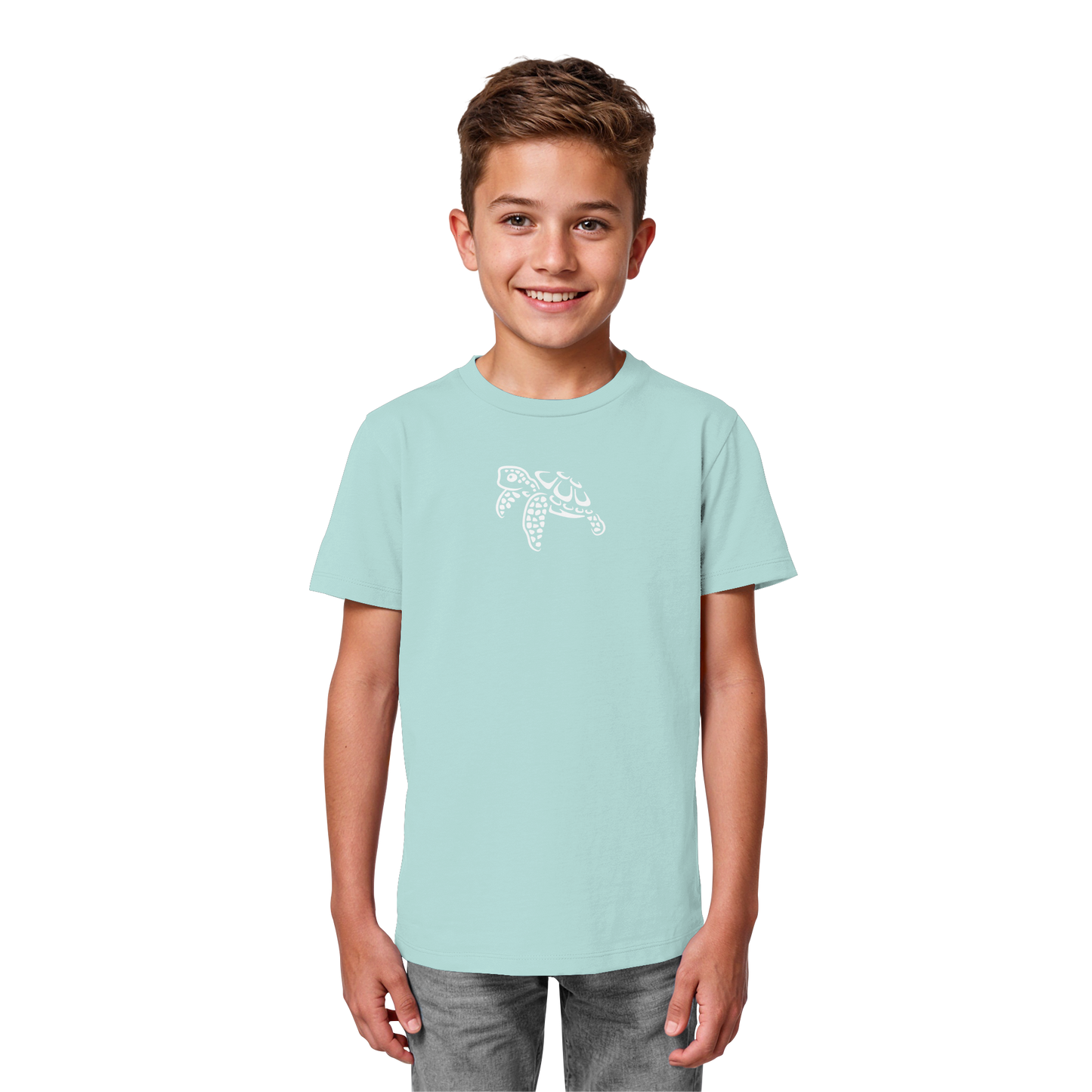 schwimmende Meeres-Schildkröte - Kids Organic Shirt