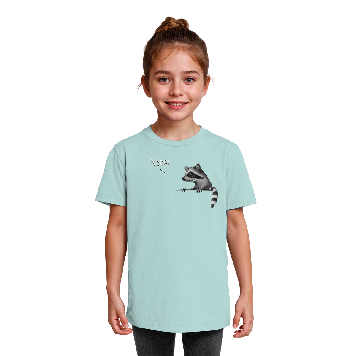 Nope! Frecher verwegener Waschbär - Kids Organic Shirt