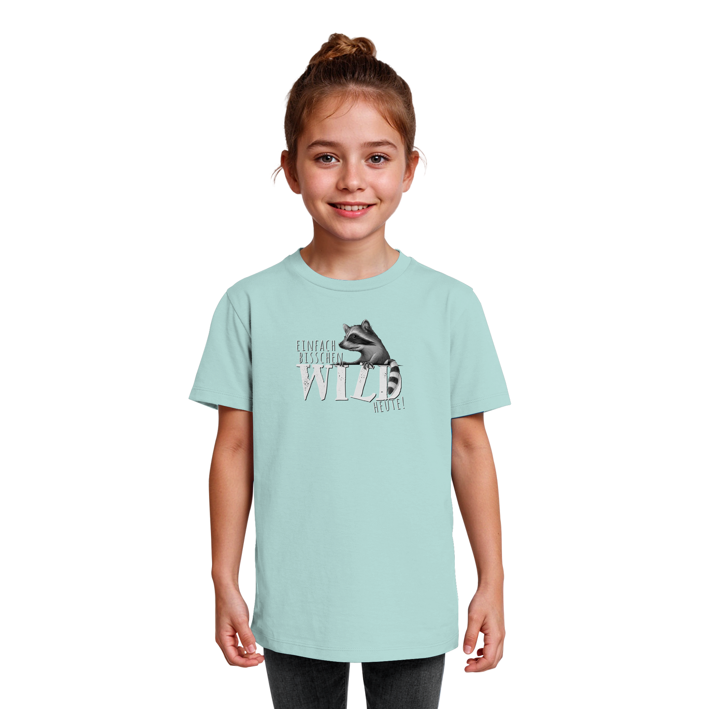 Bisschen wild heute! Waschbär - Kids Organic Shirt