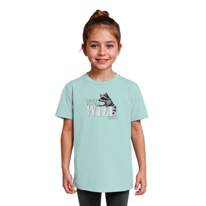 Bisschen wild heute! Waschbär - Kids Organic Shirt