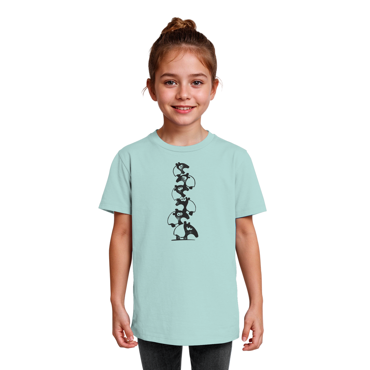 Lustiger Haufen aus Schabracken-Tapiren - Kids Organic Shirt