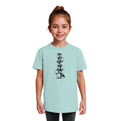 Lustiger Haufen aus Schabracken-Tapiren - Kids Organic Shirt