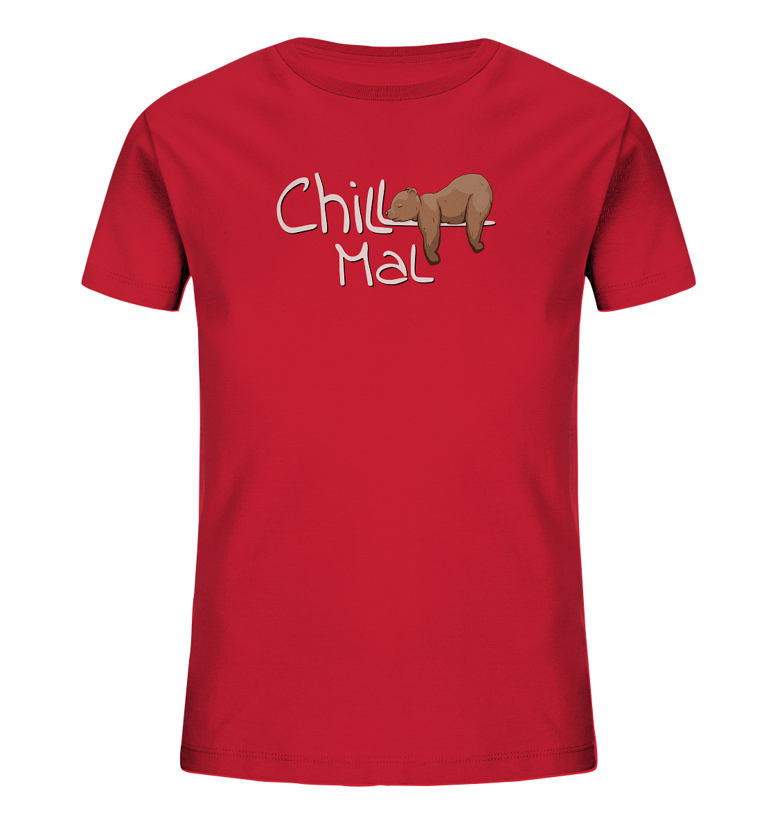 Chill Mal schläfriger Braunbär - Kids Organic Shirt