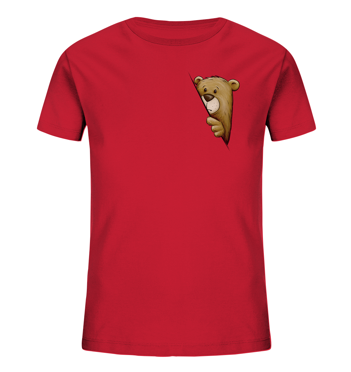 Funky Bär Illustration - Kids Organic Shirt