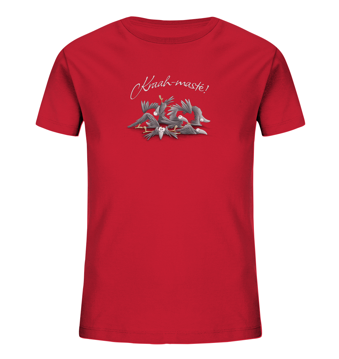 Kraah-masté! Yoga Raben Krähen - Kids Organic Shirt