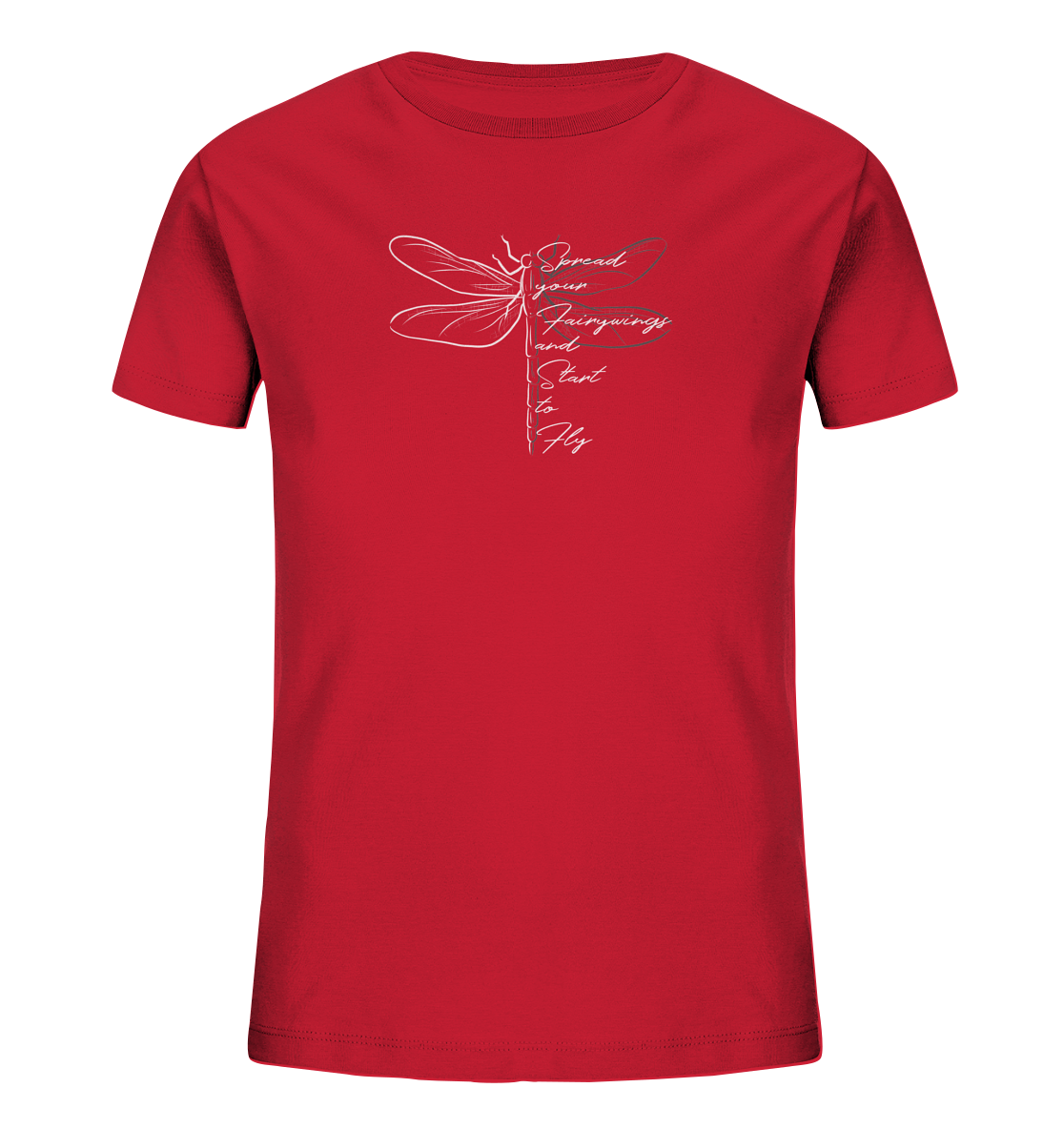 Breite die Flügel aus und flieg los | Libelle - Kids Organic Shirt