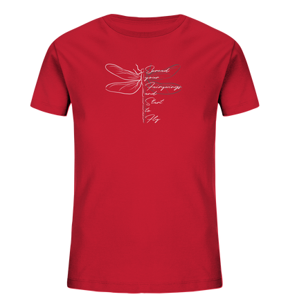 Breite die Flügel aus und flieg los | Libelle - Kids Organic Shirt