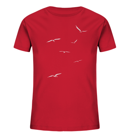 Vogelschwarm – Traum vom Fliegen - Kids Organic Shirt