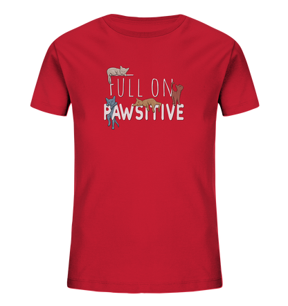 Full On Pawsitive! Gechillte Katzen - Kids Organic Shirt