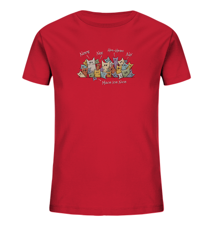 Nope, Nee, Nö Katzen - Kids Organic Shirt