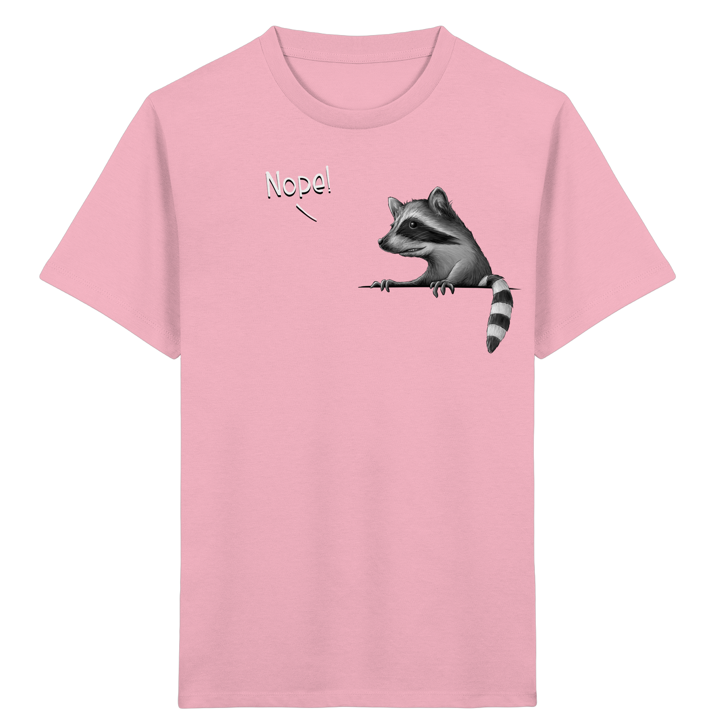 Nope! Frecher verwegener Waschbär - Kids Organic Shirt